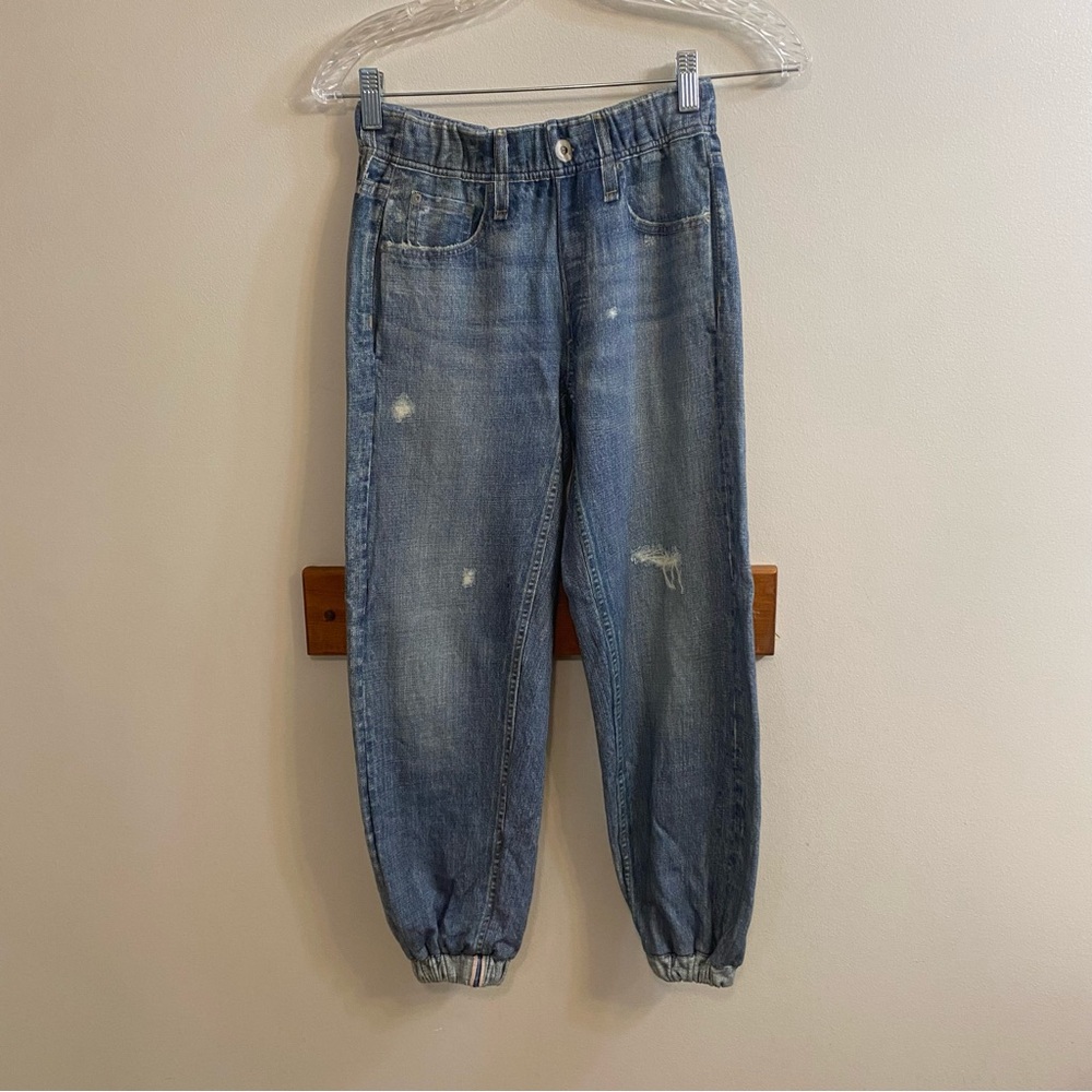 Rag & Bone Miramar Jogger Pants Cotton Terry‎ Light Wash Denim Women’s Sz XXS